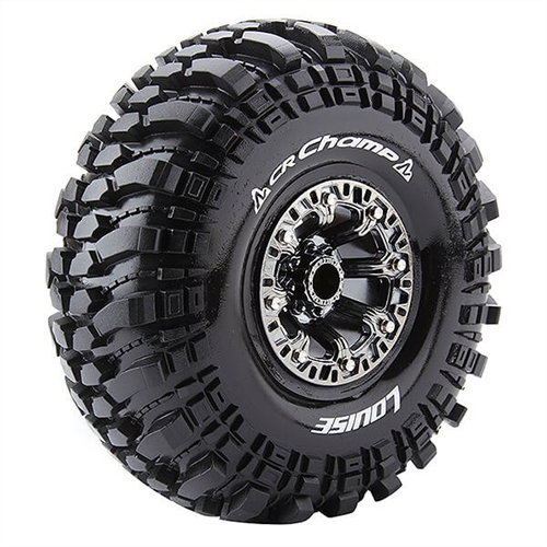 LOUISE RC CR-CHAMP 1/10 SUPER SOFT CHROME BLACK HEX 12MM